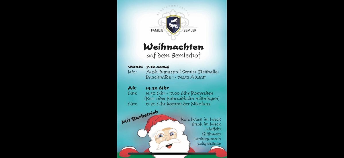 Weihnachten auf dem Semlerhof