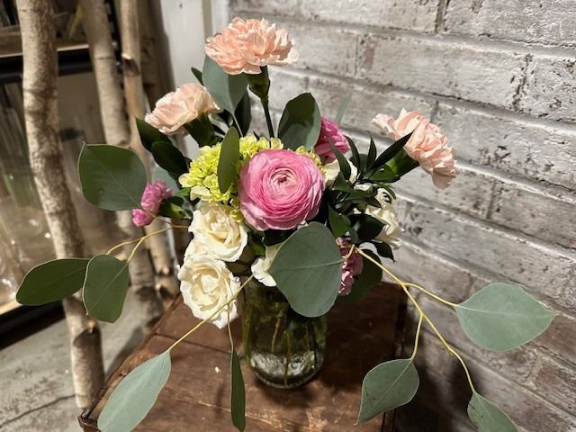 Galentine's Flower Workshop at Harper James Clothing on February 6