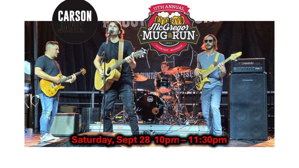 Carson Janik Live at the McGregor Mug Run & Beer Fest