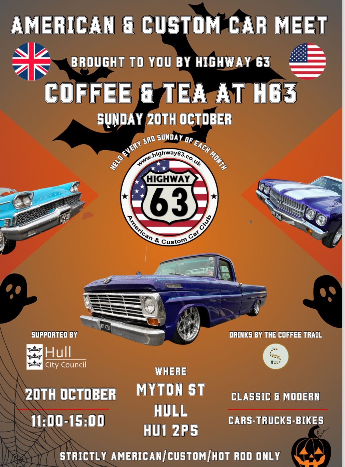 Exhausts & Espressos - Coffee & Tea with H63