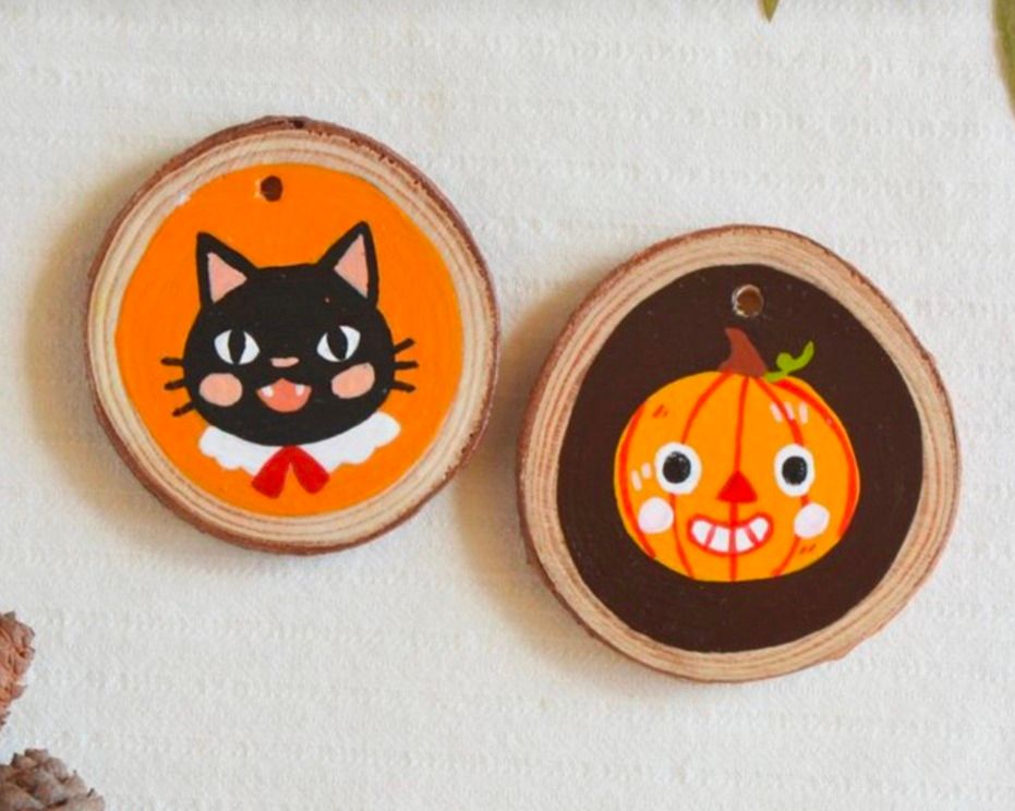 Fall\/Halloween Wood Ornament Workshop