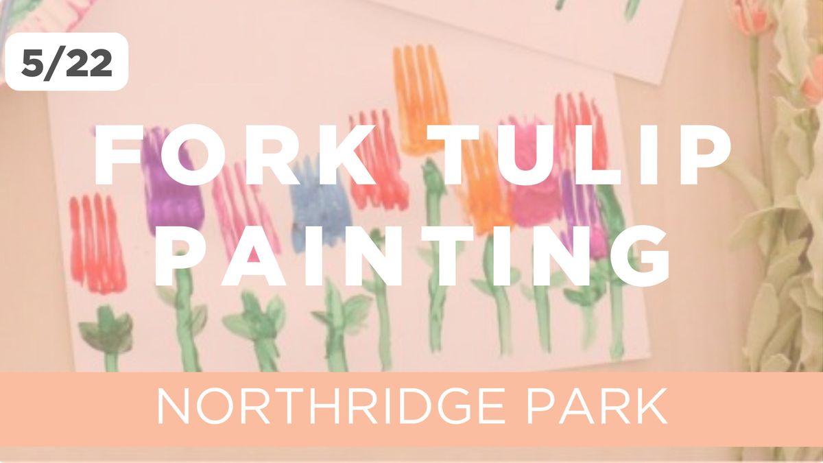 FREE PLAYGROUP | FORK TULIP PAINTING