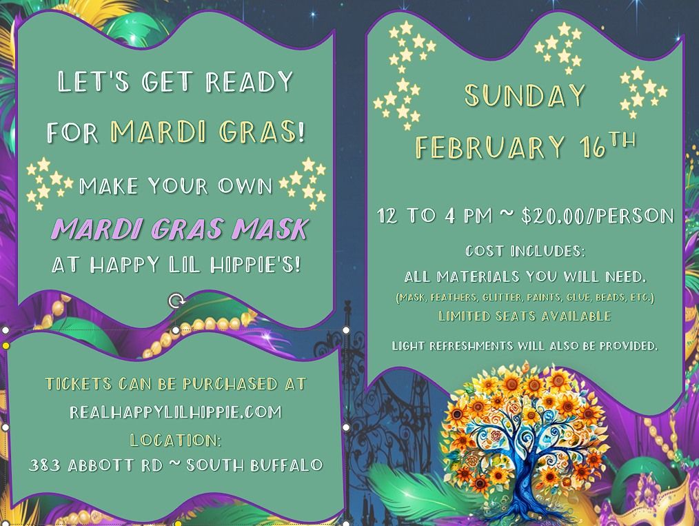 Create Your Own ~ Mardi Gras Mask