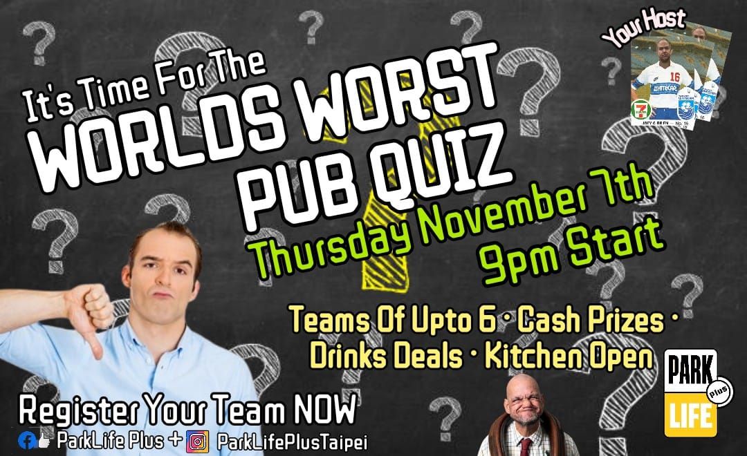 ParkLife Pub Quiz - November Edition 