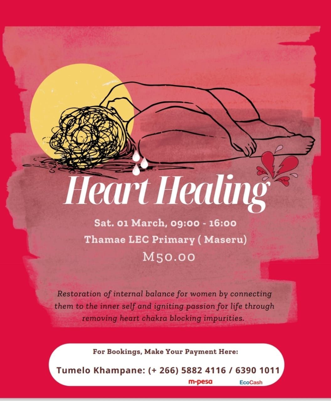 HEART HEALING (Ladies only invite therapy event)