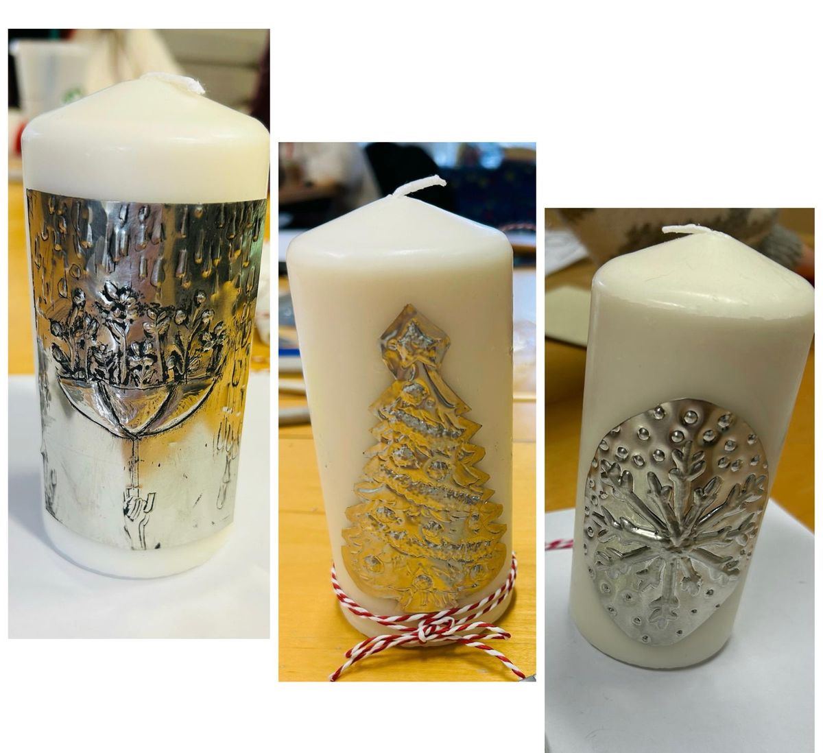 Pewter Christmas Candles Class