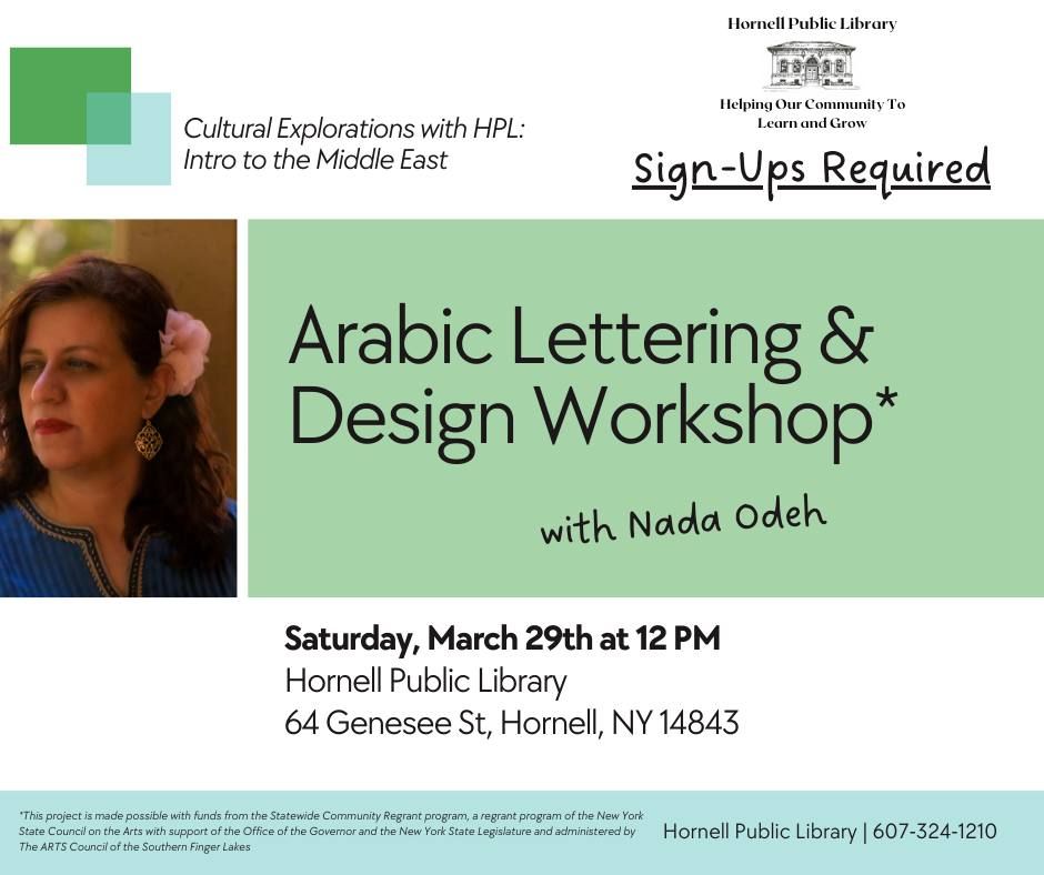 Arabic Lettering and Design Workshop 