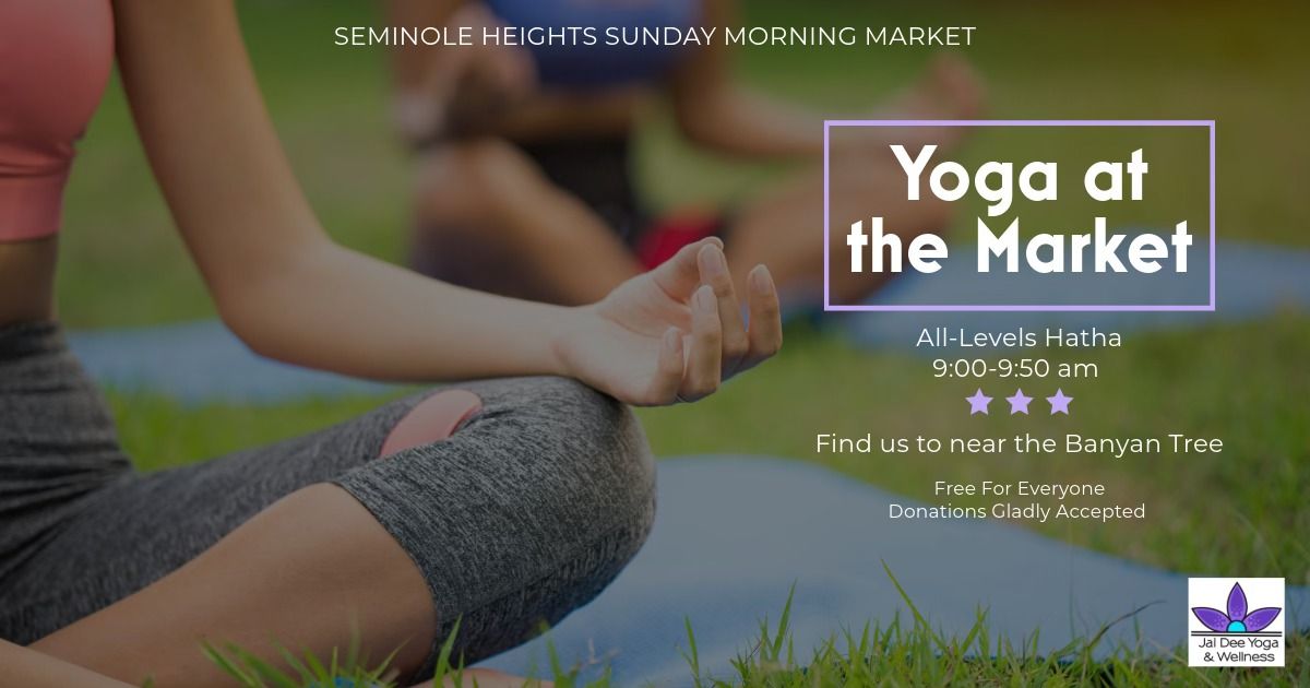 Yoga at the Seminole Heights Sunday Market 