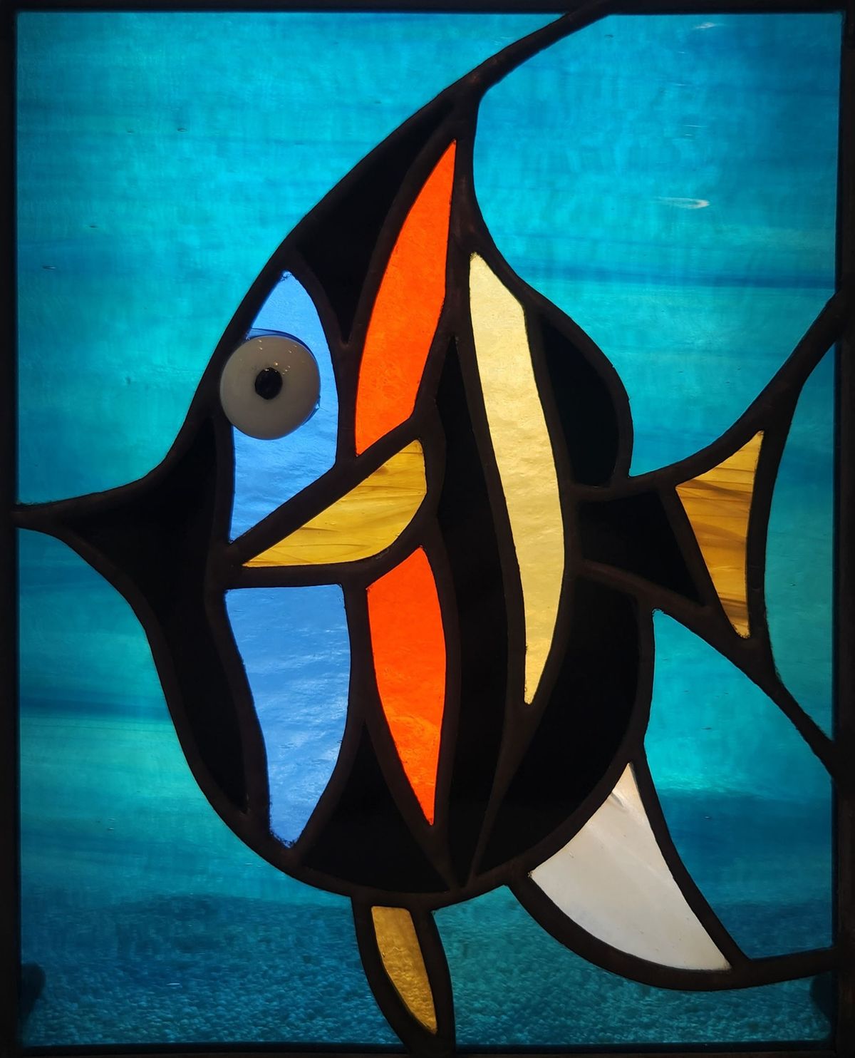 Glass Class: Charlie Harper Inspired Fish
