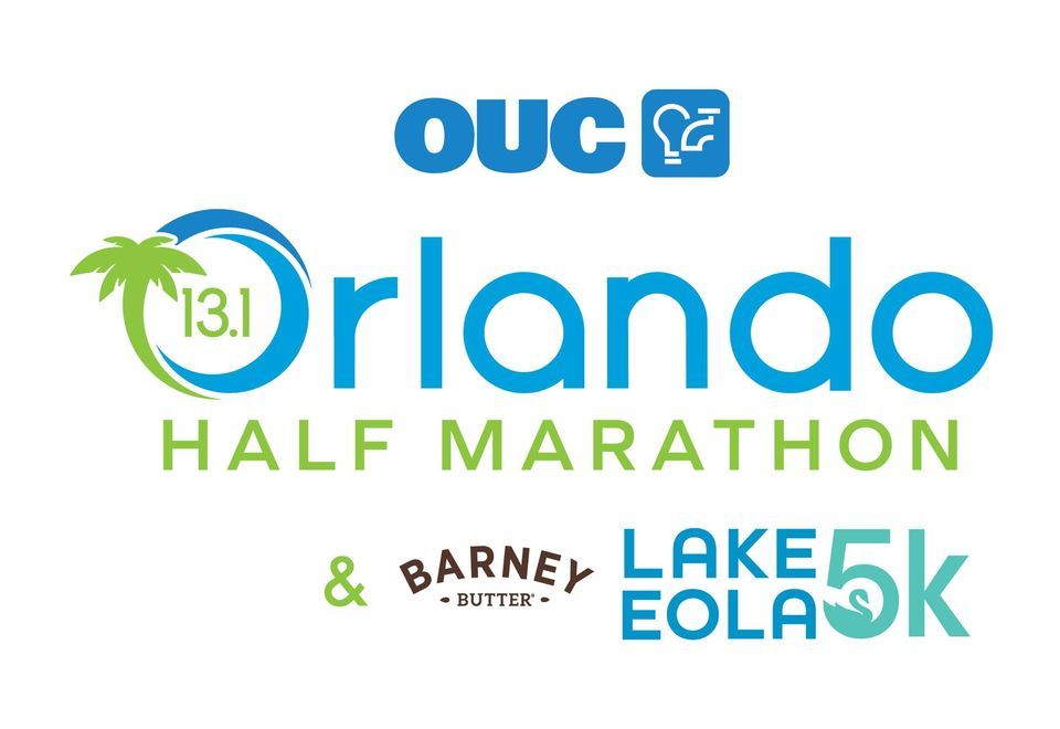 OUC Orlando Half Marathon & Barney Butter Lake Eola 5k