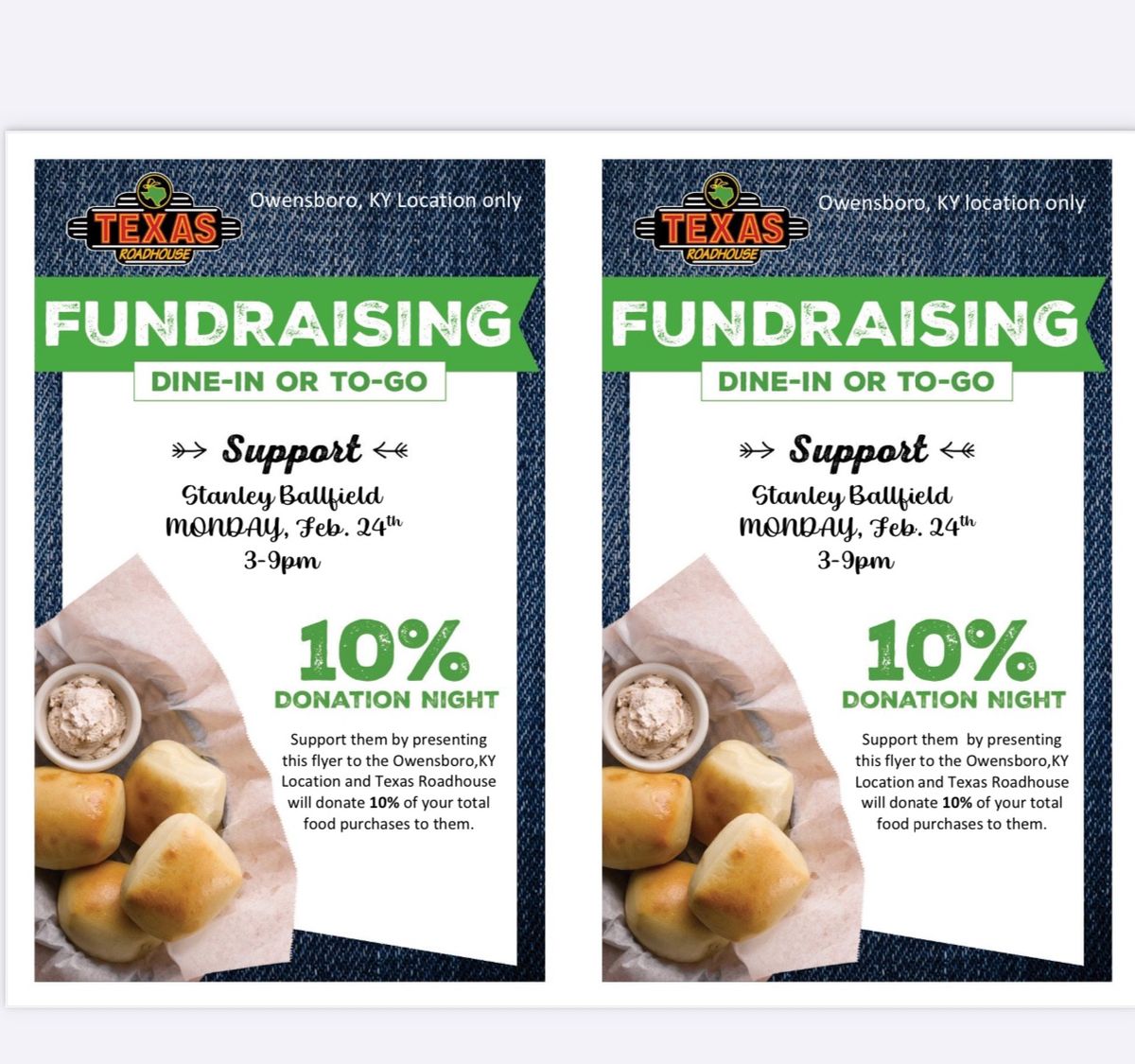 Support Stanley Playground at Texas Roadhouse Owensboro