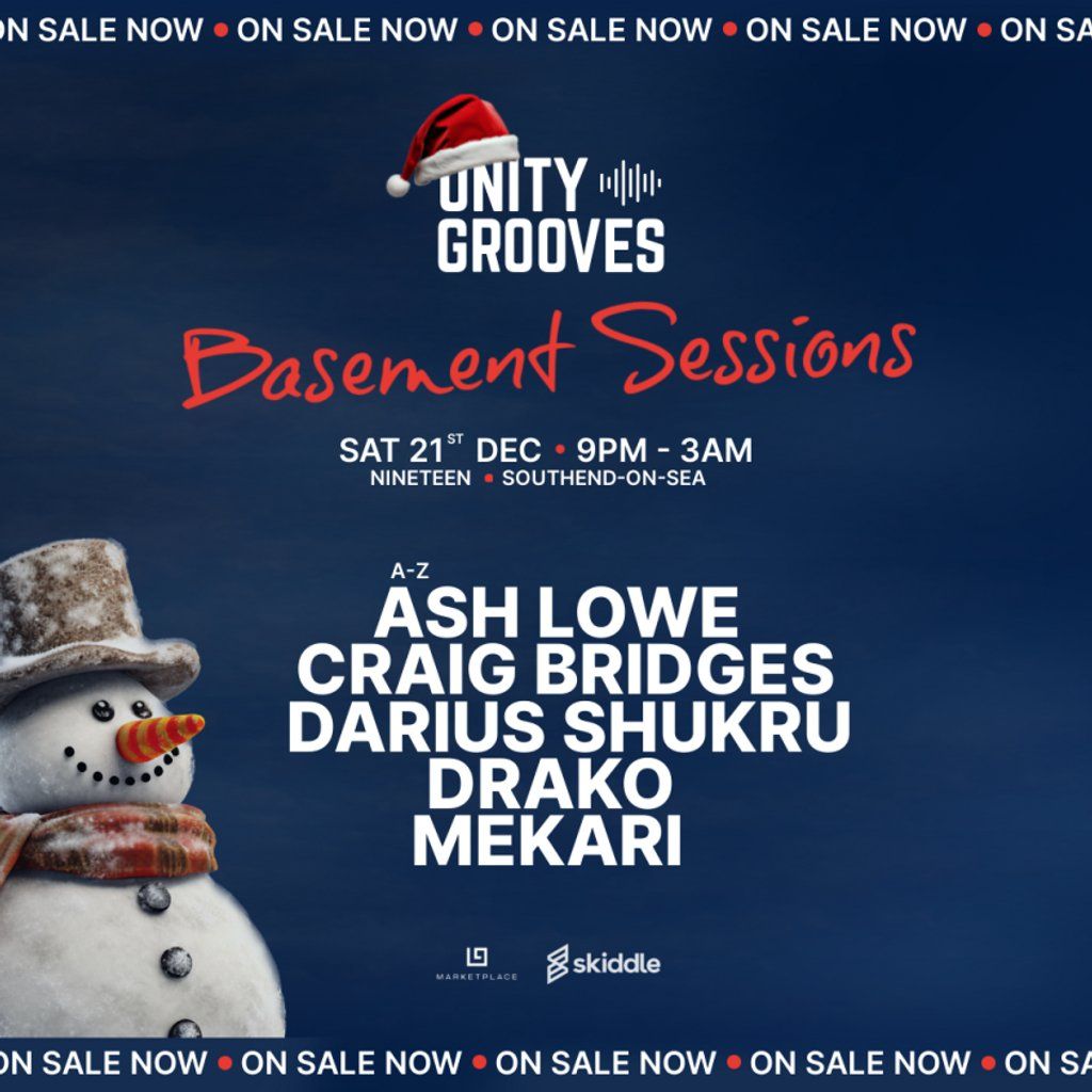 Unity Grooves - Basement Sessions (SAT 21ST DECEMBER 2024)