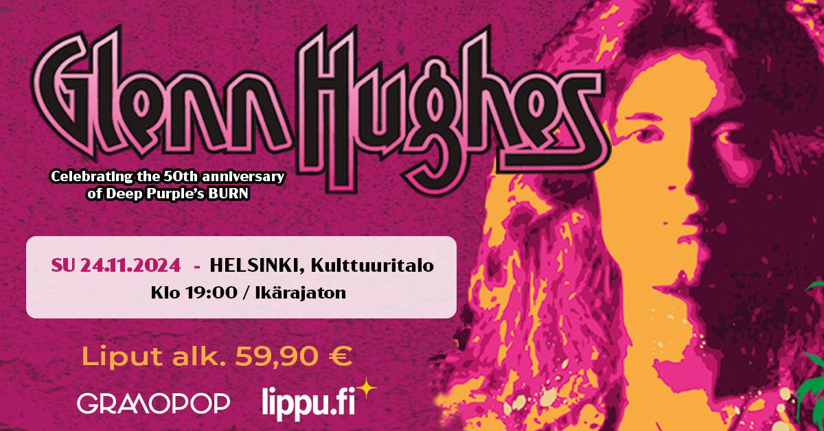 Glenn Hughes - Plays Deep Purple \/ Helsinki, Kulttuuritalo 24.11.2024