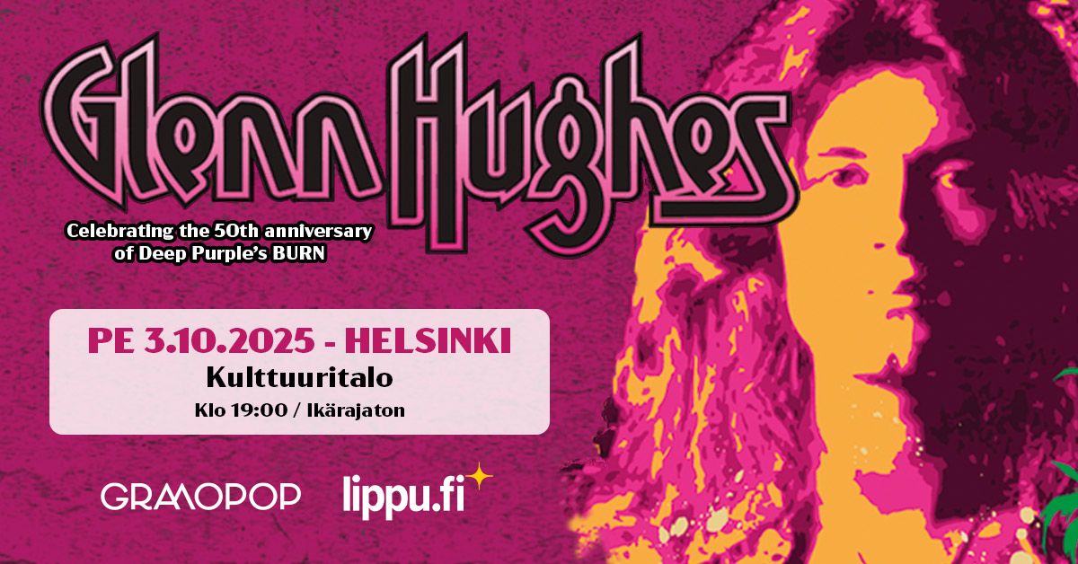 Glenn Hughes - Plays Deep Purple \/ Helsinki, Kulttuuritalo 3.10.2025