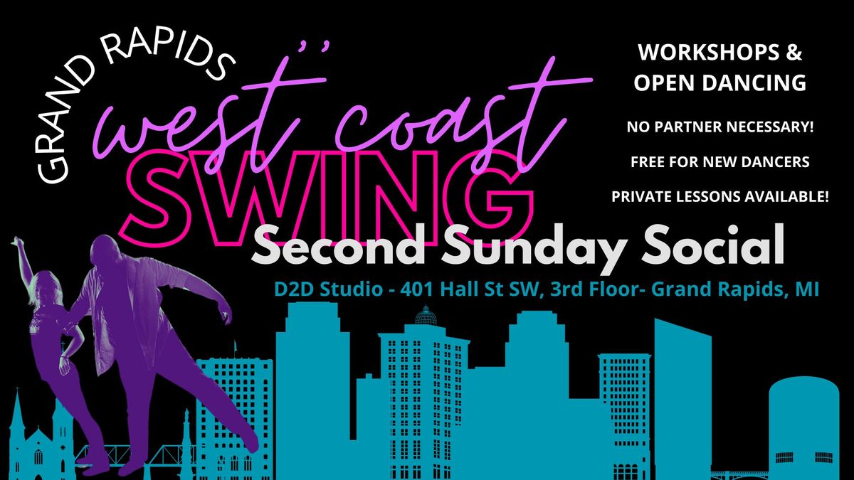 Second Sunday Swing Social December with Amanda Stuart & Scott Mehlberg @ Studio D2D