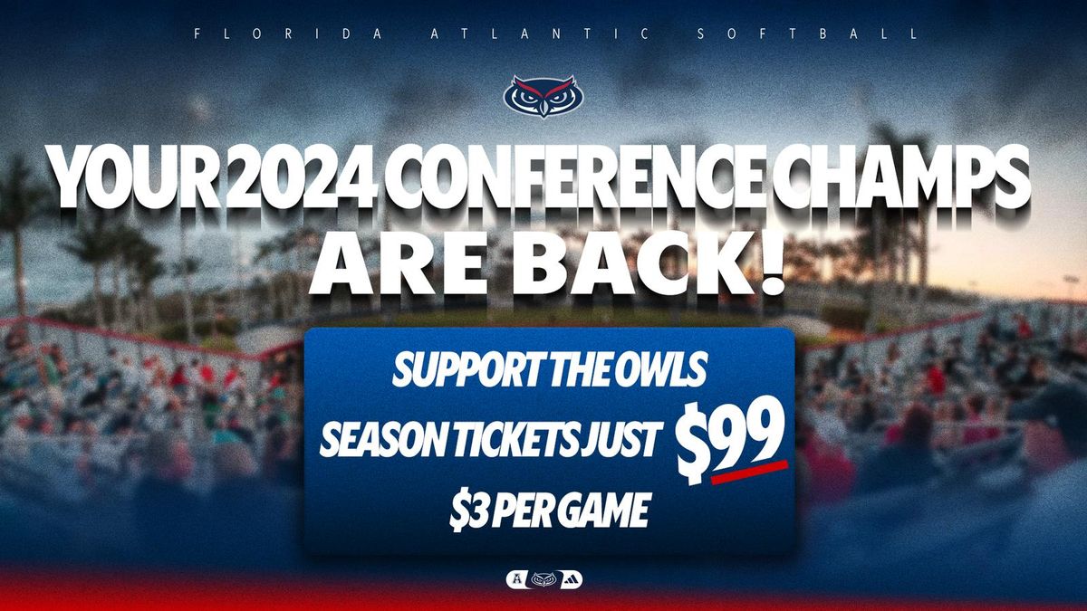 2025 Florida Atlantic Owls Football Season Tickets (Includes Tickets To All Regular Season Home Games)