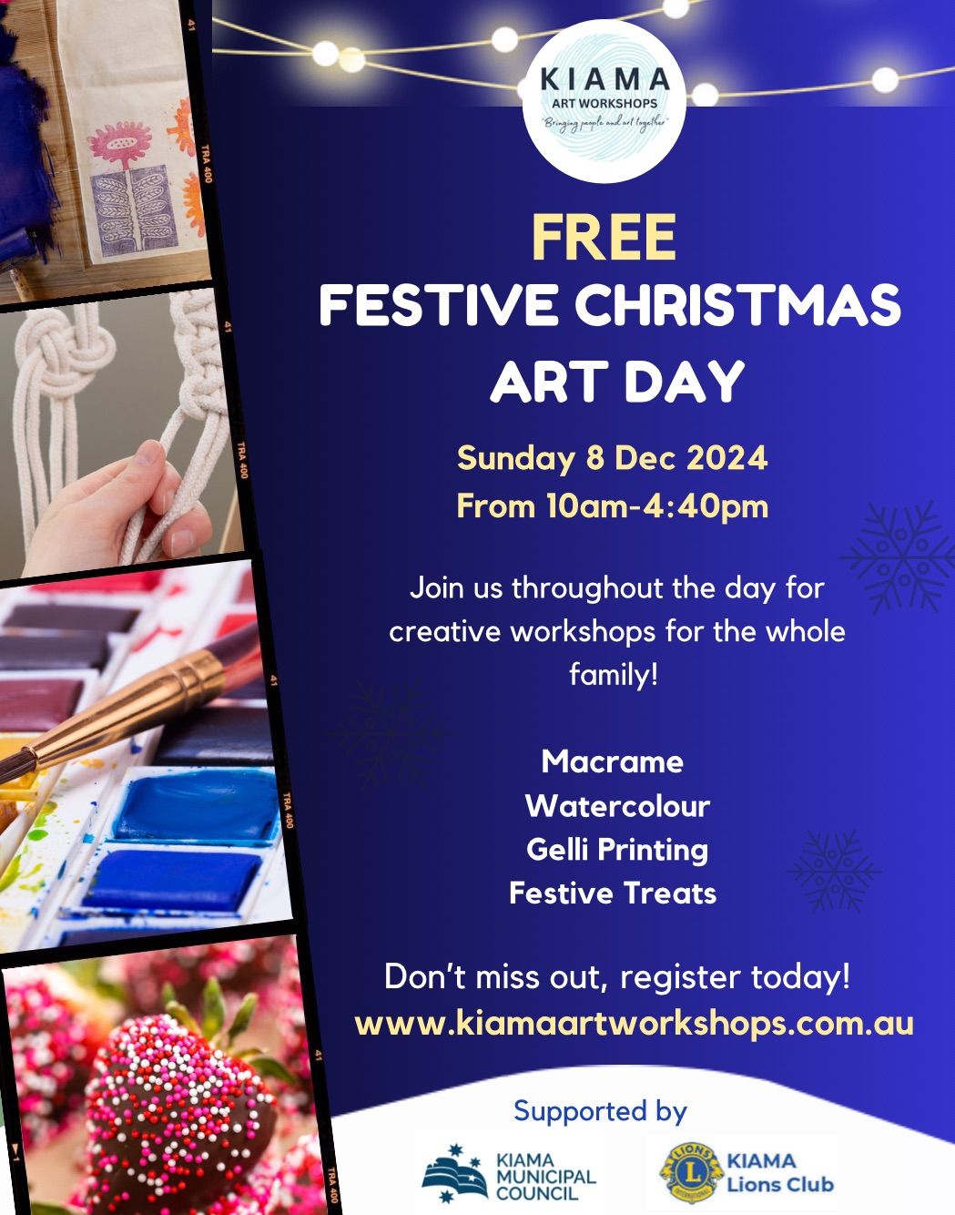 Festive Christmas Art Day! Free Event!