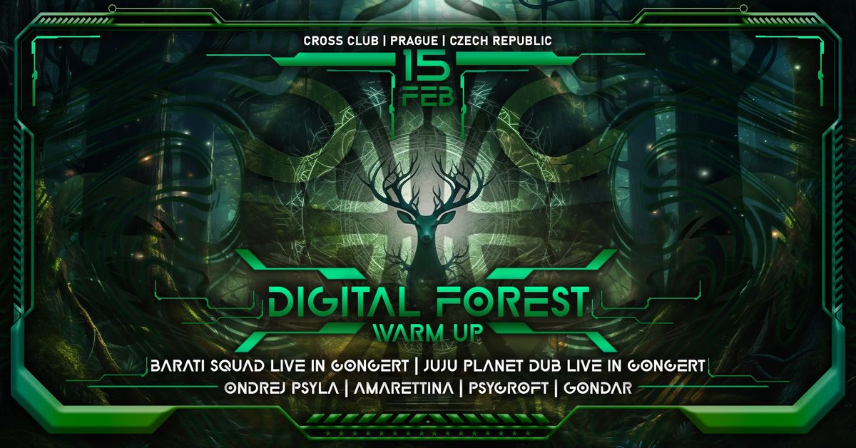 Digital Forest Festival Warm Up w. Barati Squad, Juju Planet Dub, Ondrej Psyla and more.