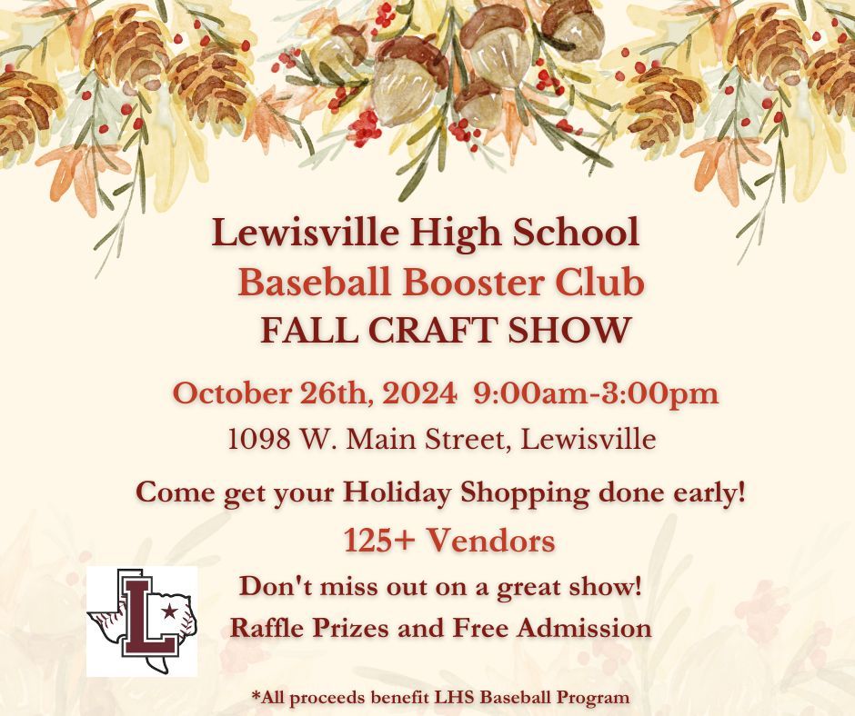 Lewisville Baseball Booster Club Fall Craft Show