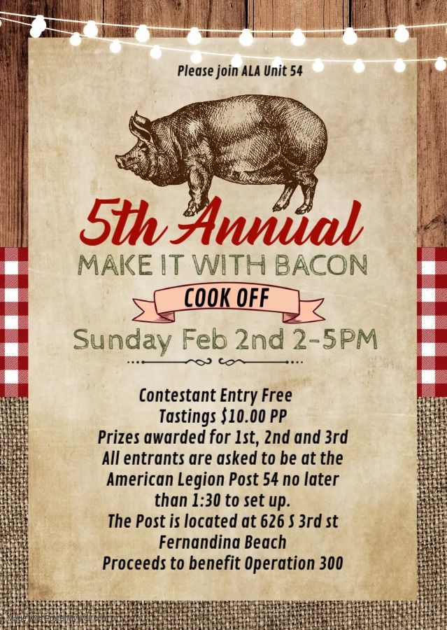 5th Annual Make It With Bacon Cookoff