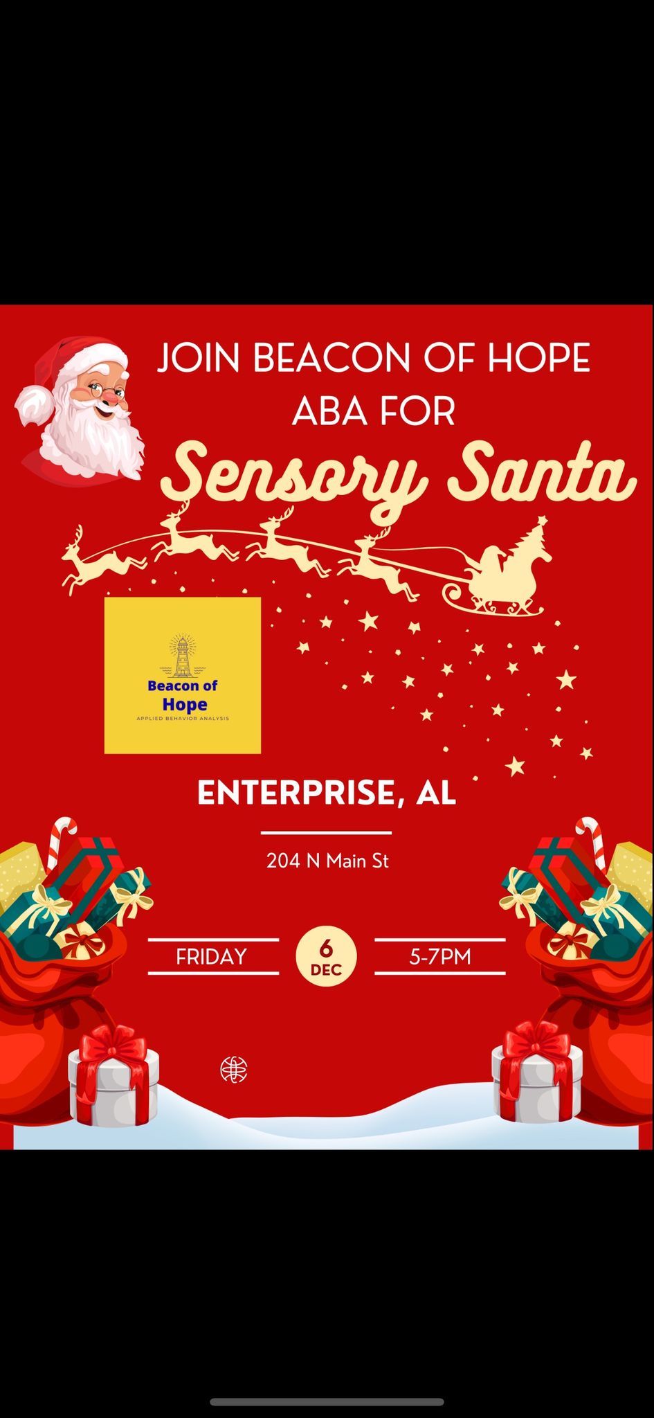 Beacon Of Hope ABA Sensory Santa- Enterprise Al 