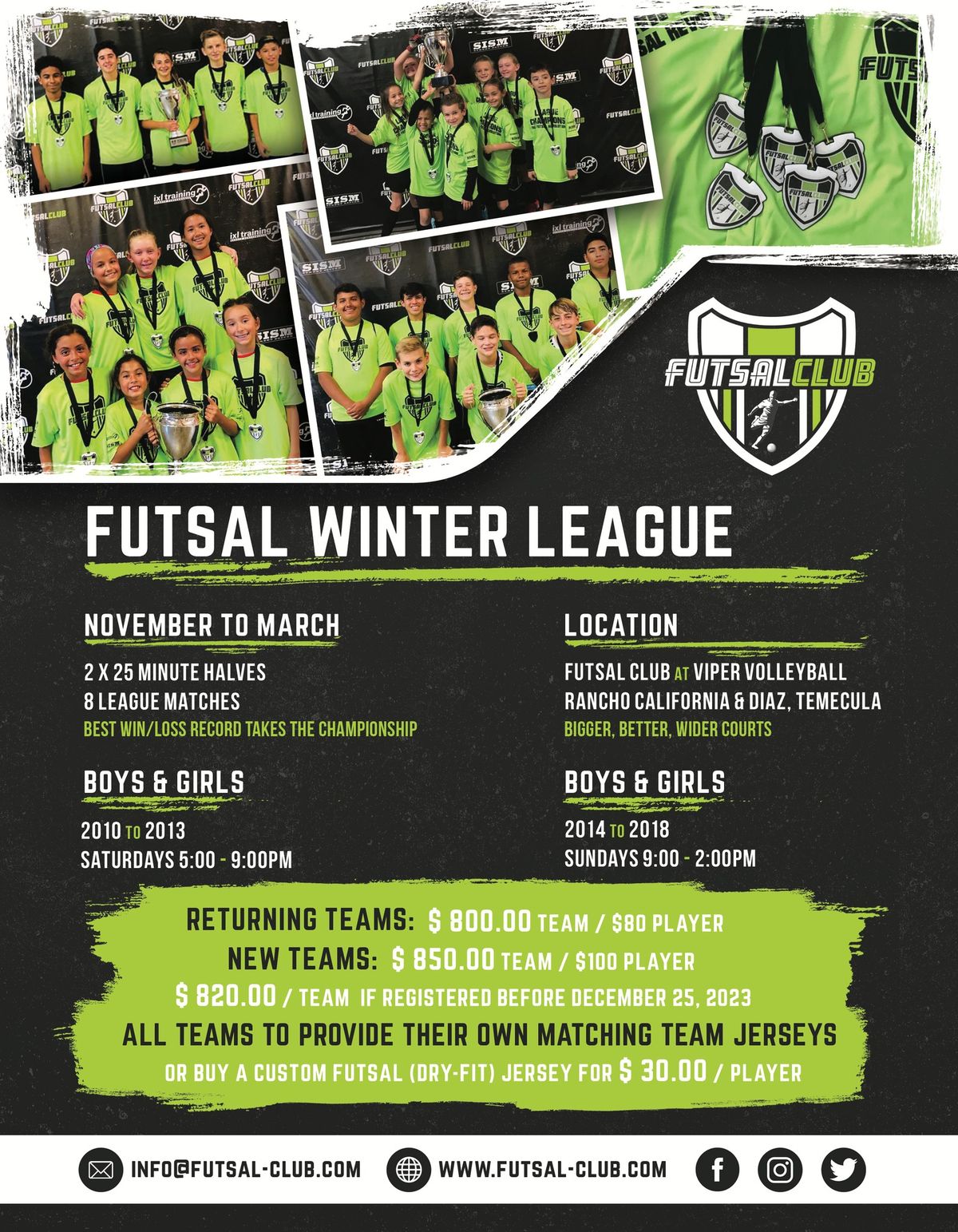 9th Annual Futsal Winter League