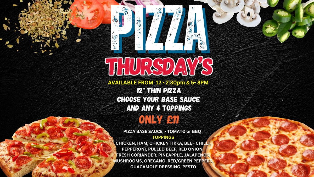 Pizza Thursday's at The Waterfront Inn