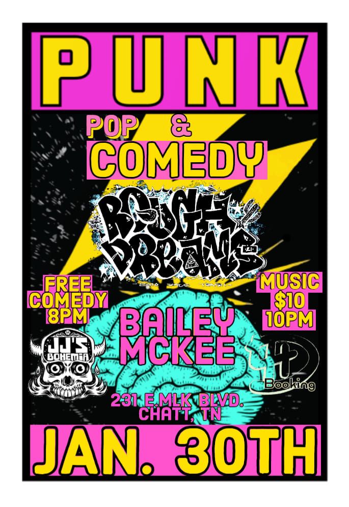 Open Mic Comedy + Live Punk\/Pop Music at JJ's