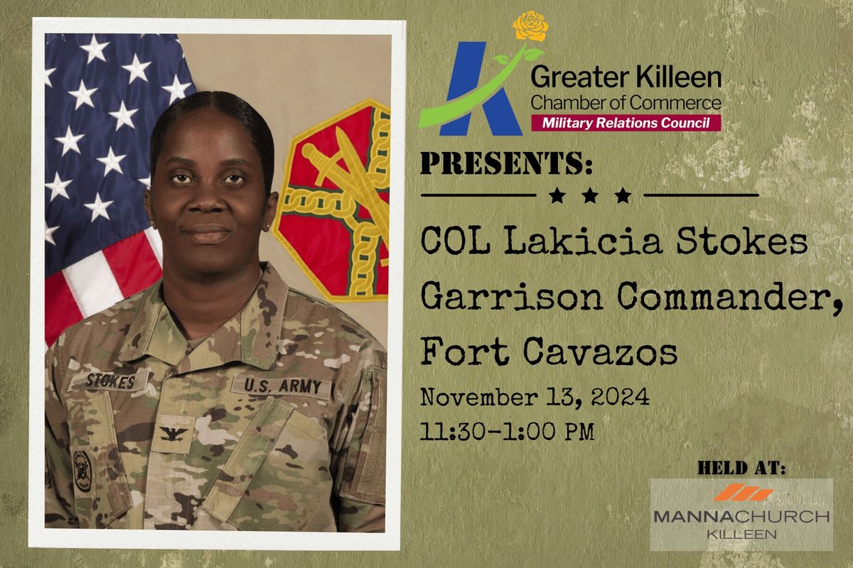 Military Relations Council Luncheon w\/ COL Lakicia Stokes