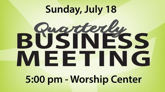 Quarterly Business Meeting