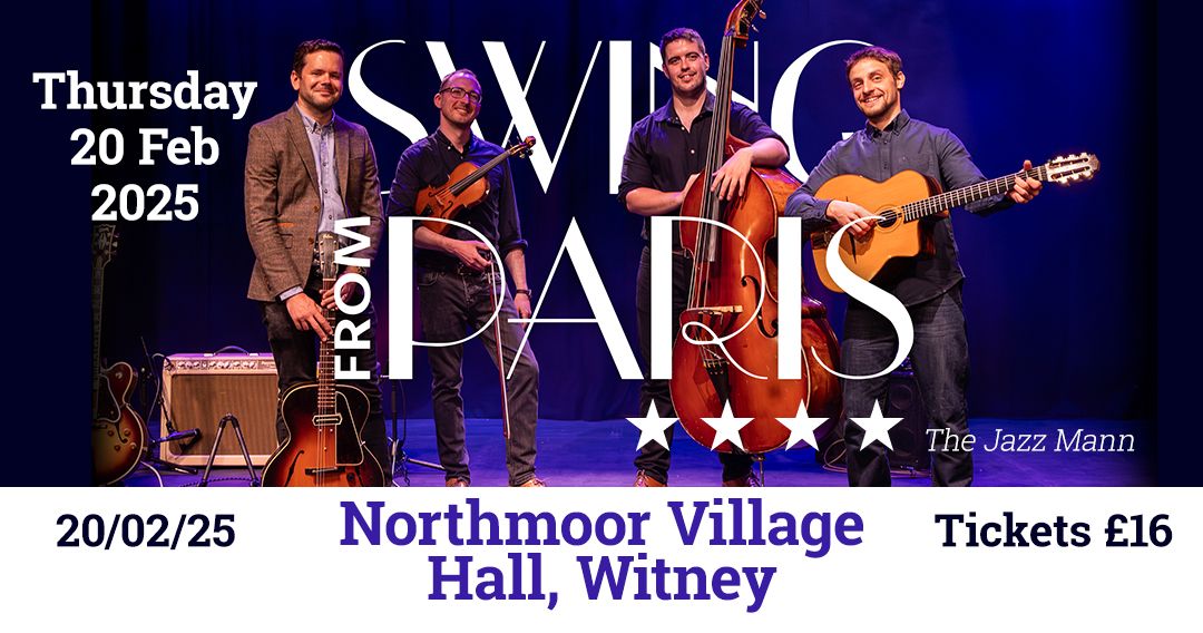 Swing from Paris at Northmoor Village Hall, Witney | 20 Feb