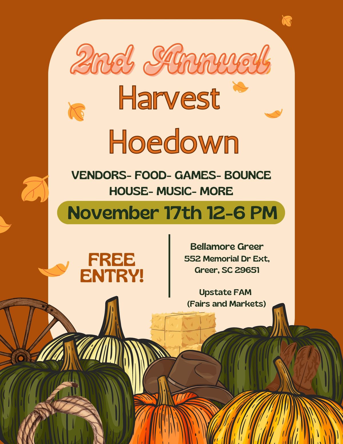 2nd Annual Harvest Hoedown