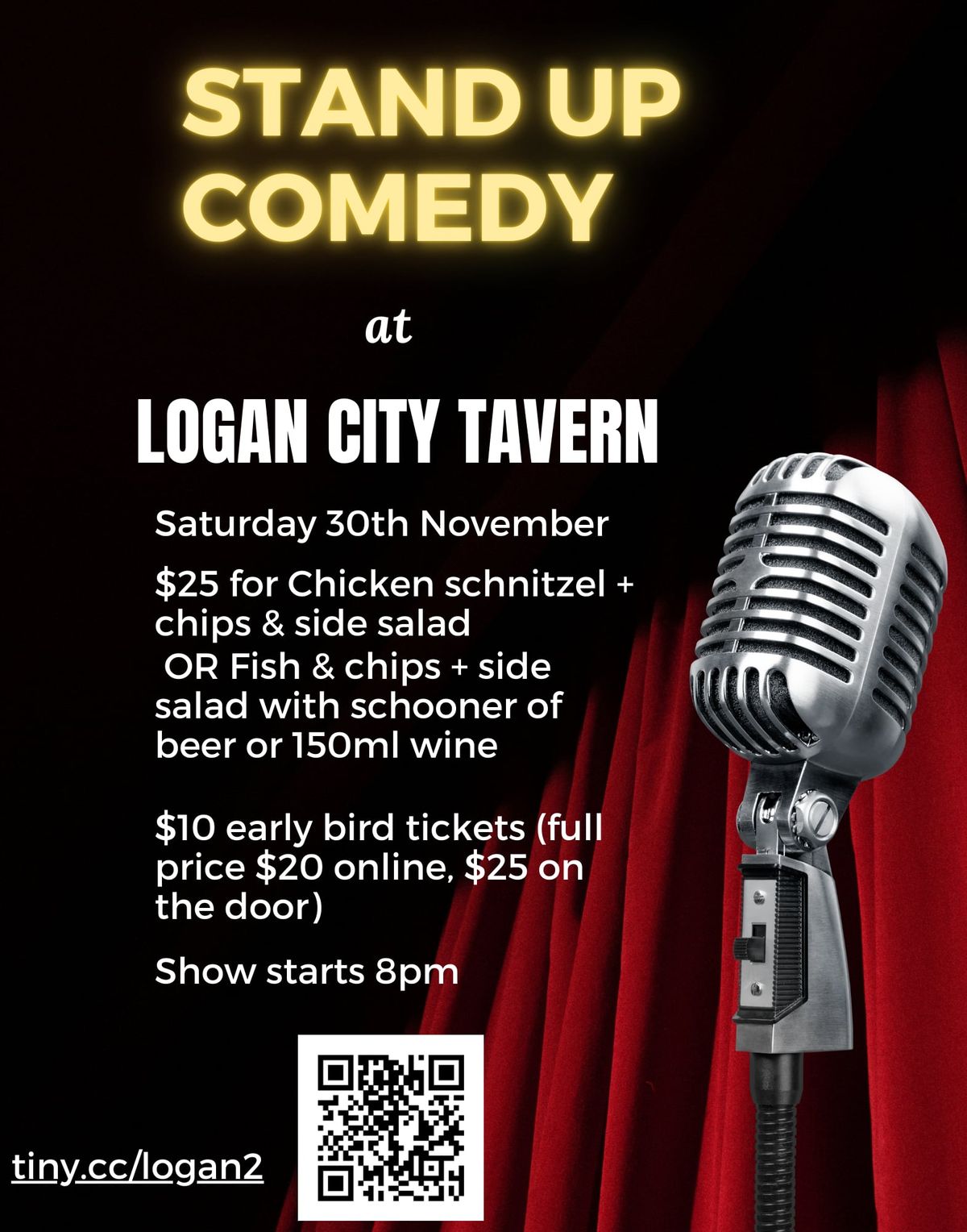 Stand-up comedy in Logan Central