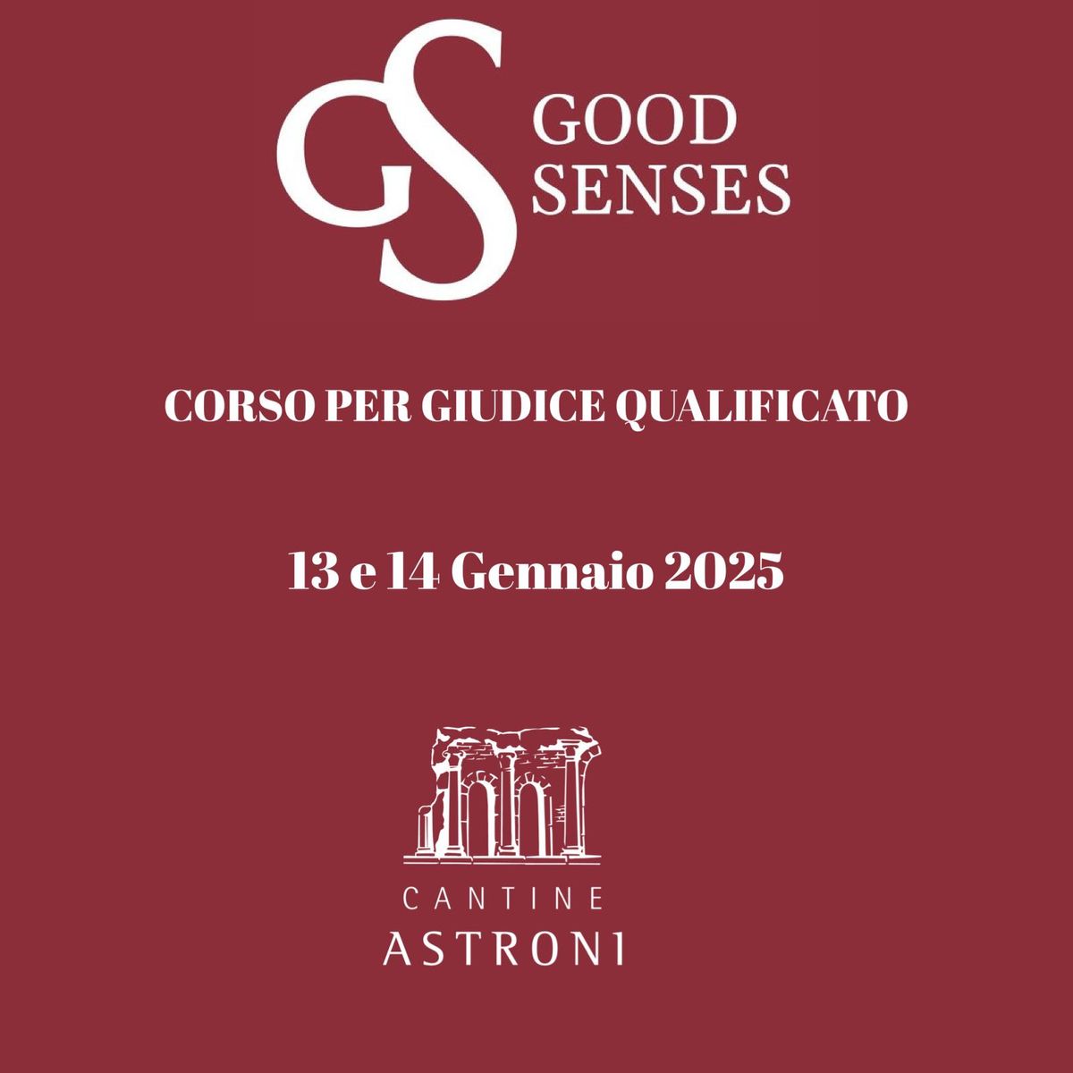 Corso per Giudice Qualificato - Good Senses - 13-14  Gennaio 2025