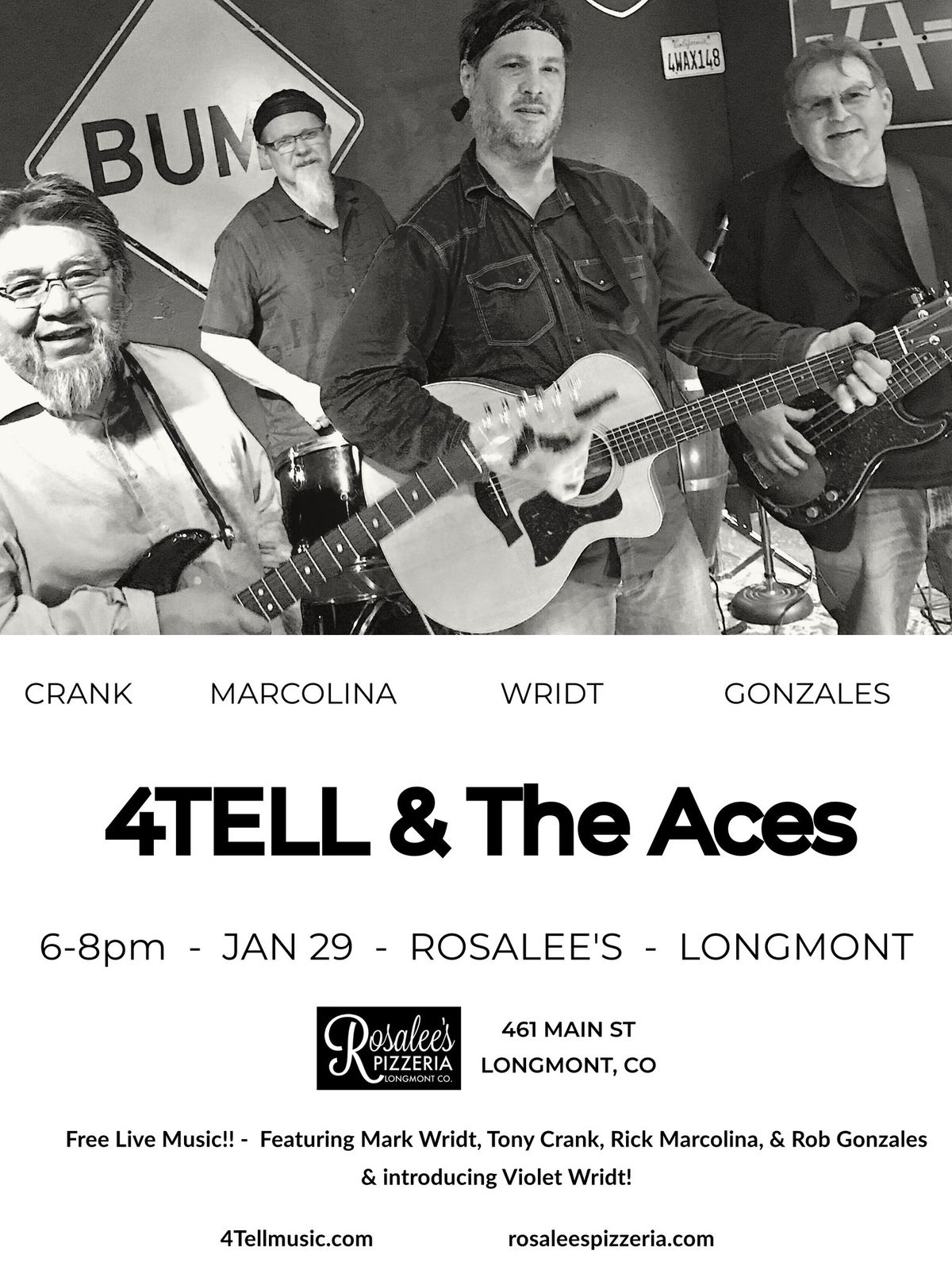 4Tell & The Aces - Live in Longmont