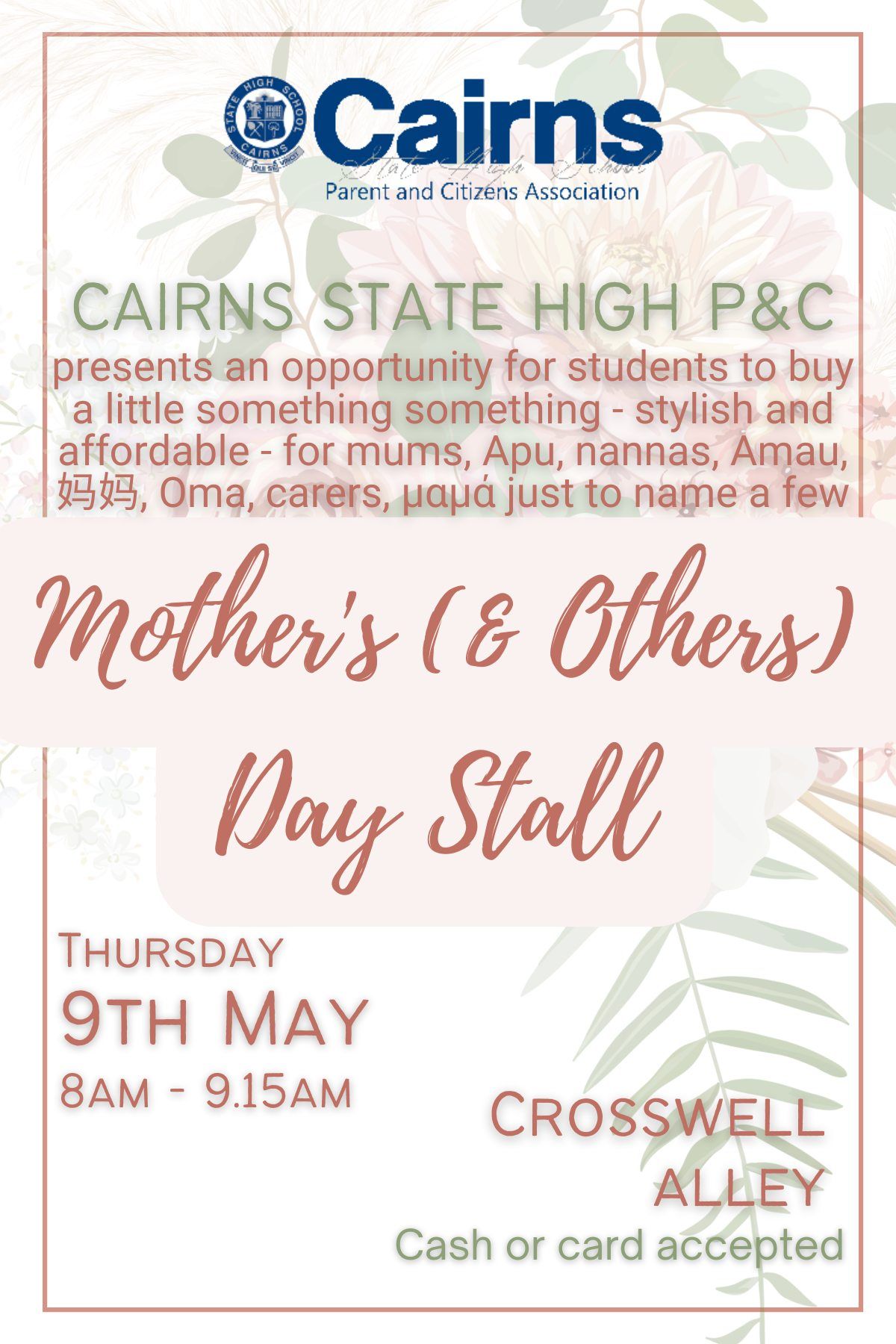 P&C Mother's (and others) Day stall