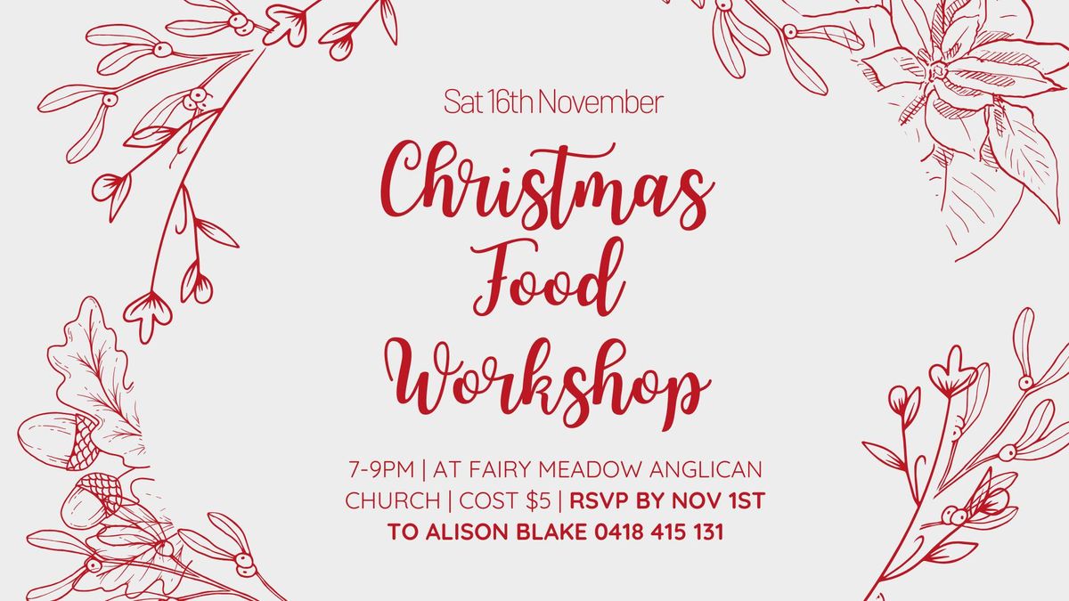 Women's Christmas Food Workshop