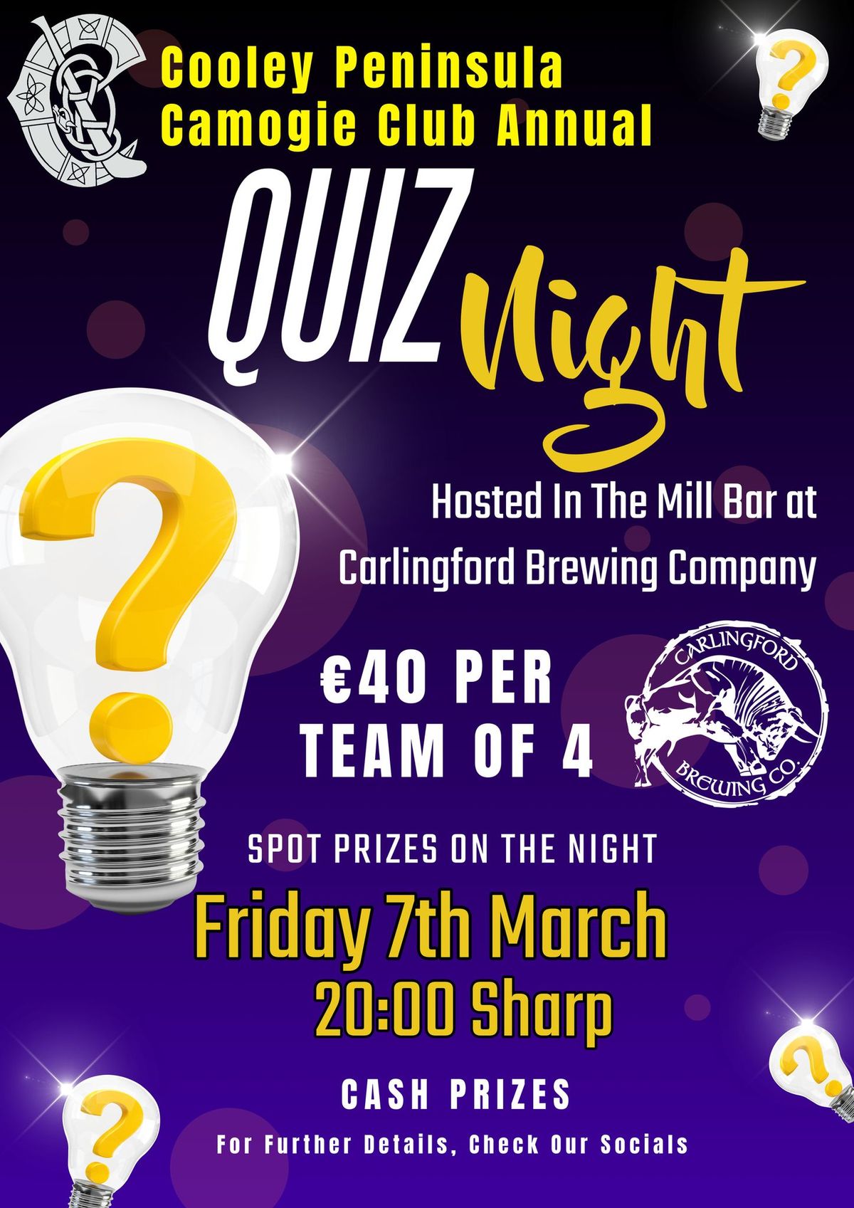 Annual Table Quiz