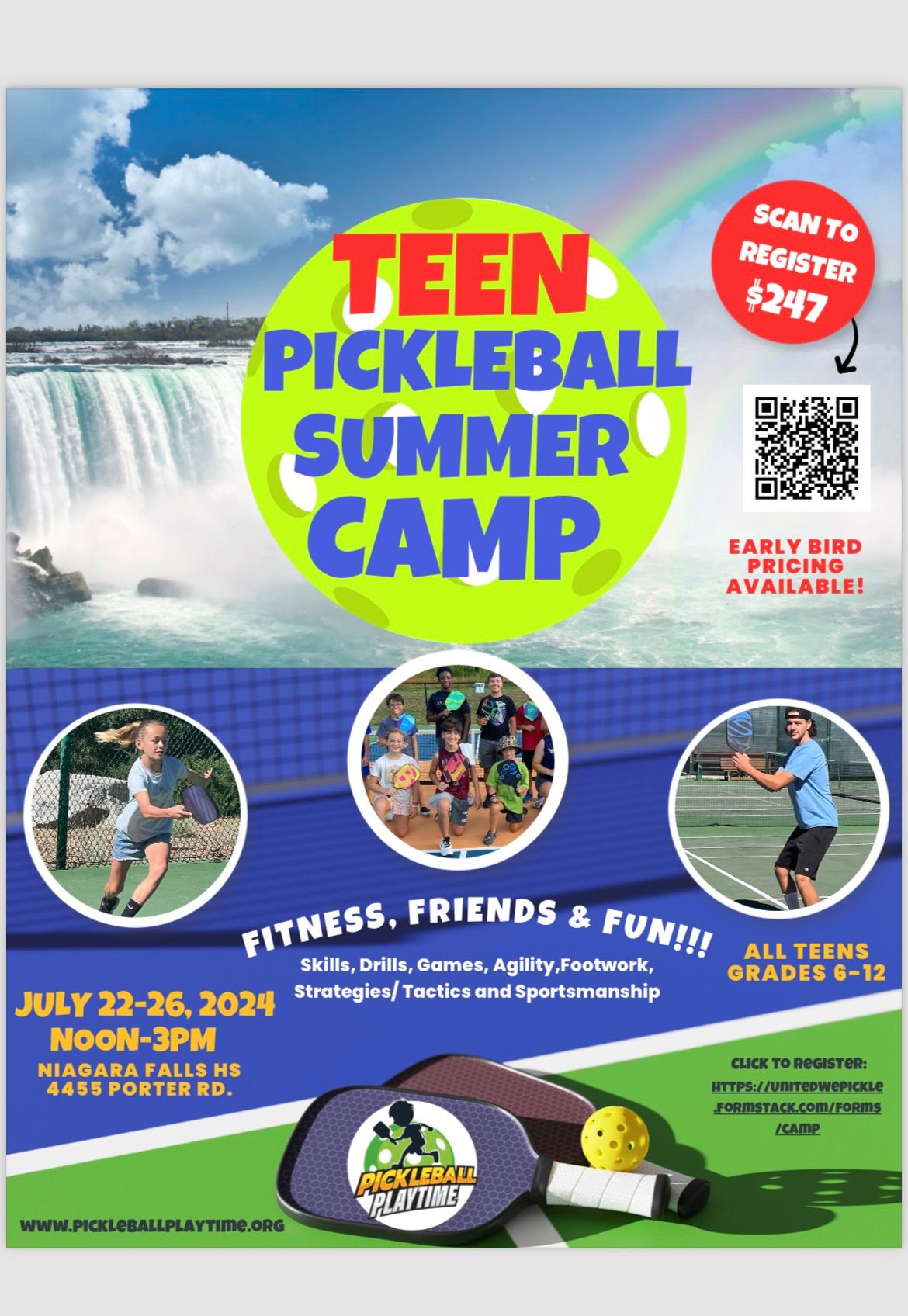 Teen Pickleball Camp