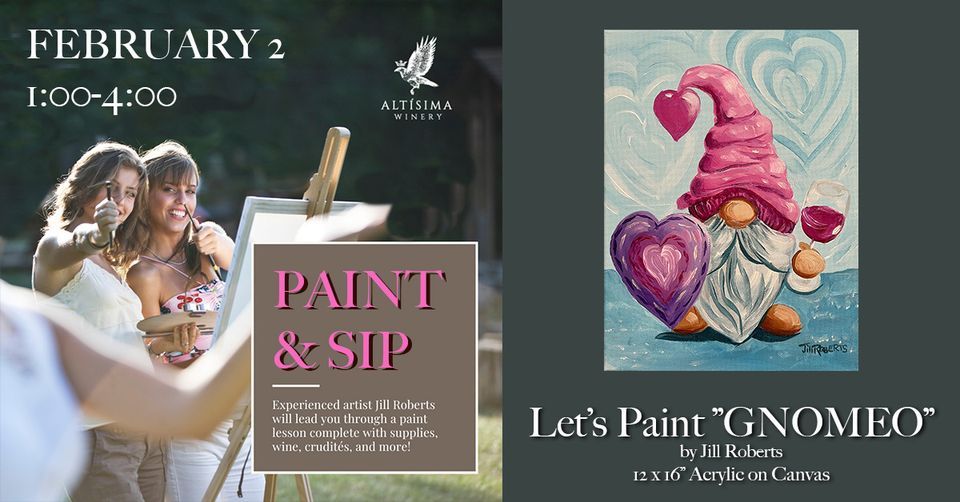 Paint and Sip with Jill Roberts at Altisima Winery