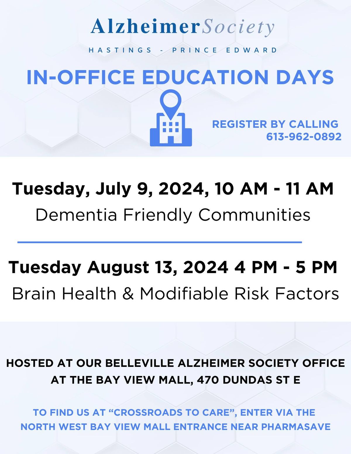 In-Office Education Day #1: Dementia Friendly Communities