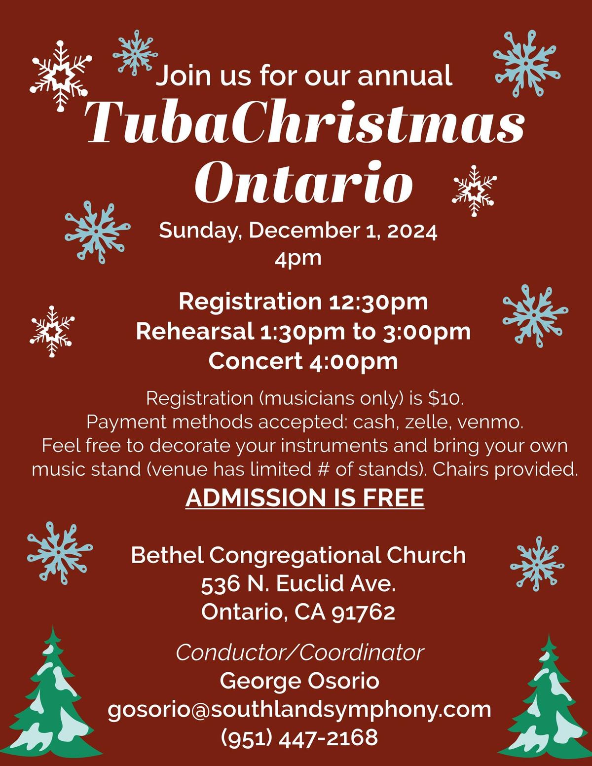 TubaChristmas Ontario 2024