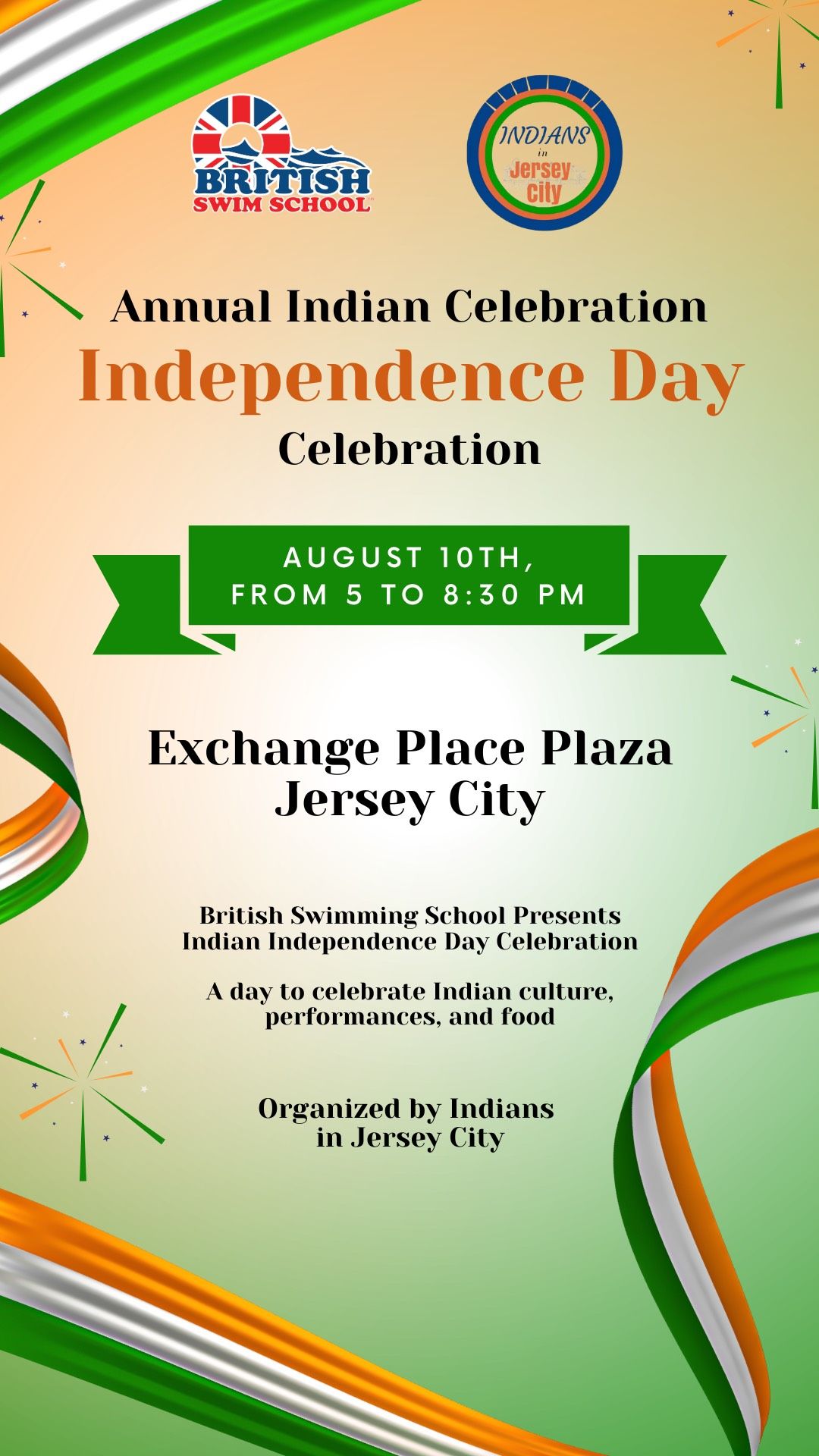 Indian Independence Day Celebration 2024, Exchange Pl, Jersey City, NJ