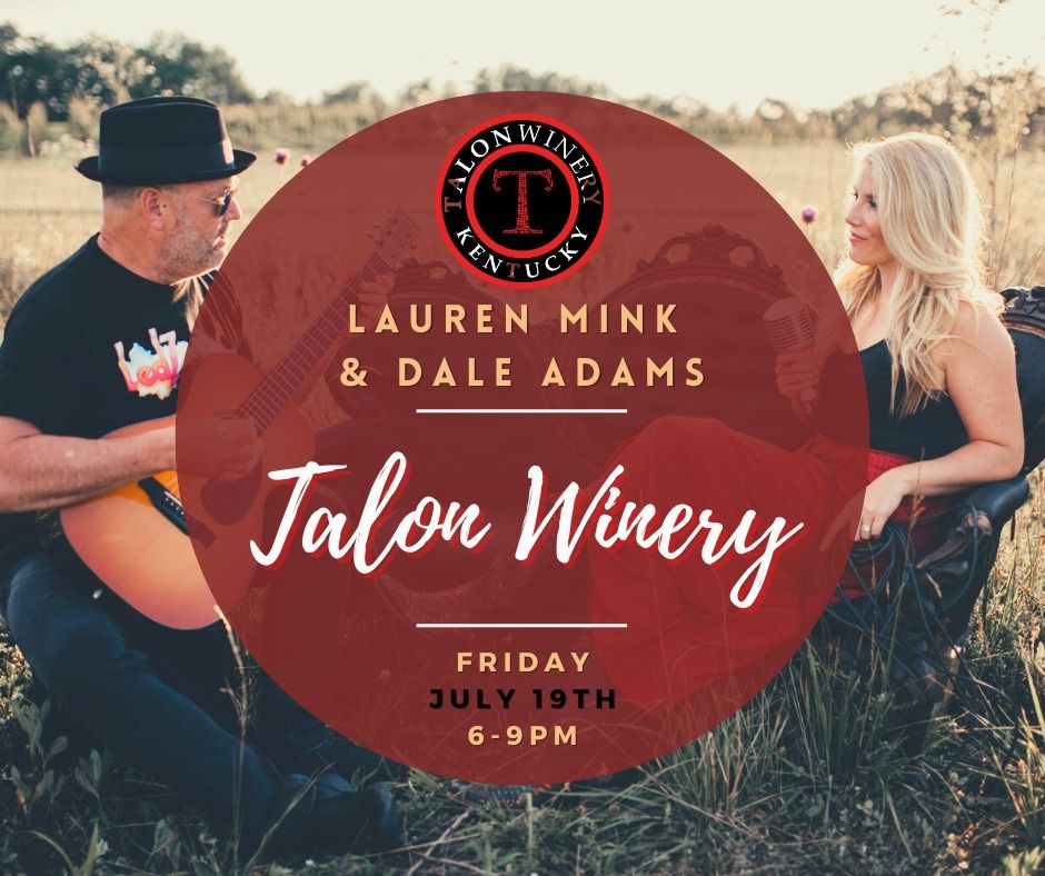 Lauren Mink & Dale Adams at Talon Winery