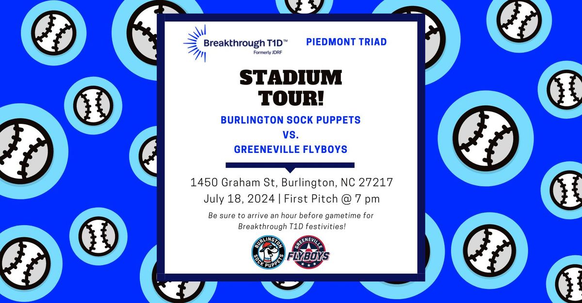Piedmont Triad Stadium Tour - Burlington Sock Puppets