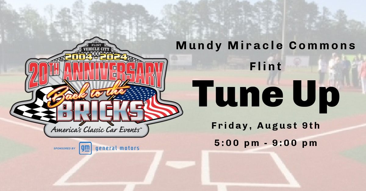 Friday, August 9th 2024, Mundy Miracle Commons Tune-Up Party
