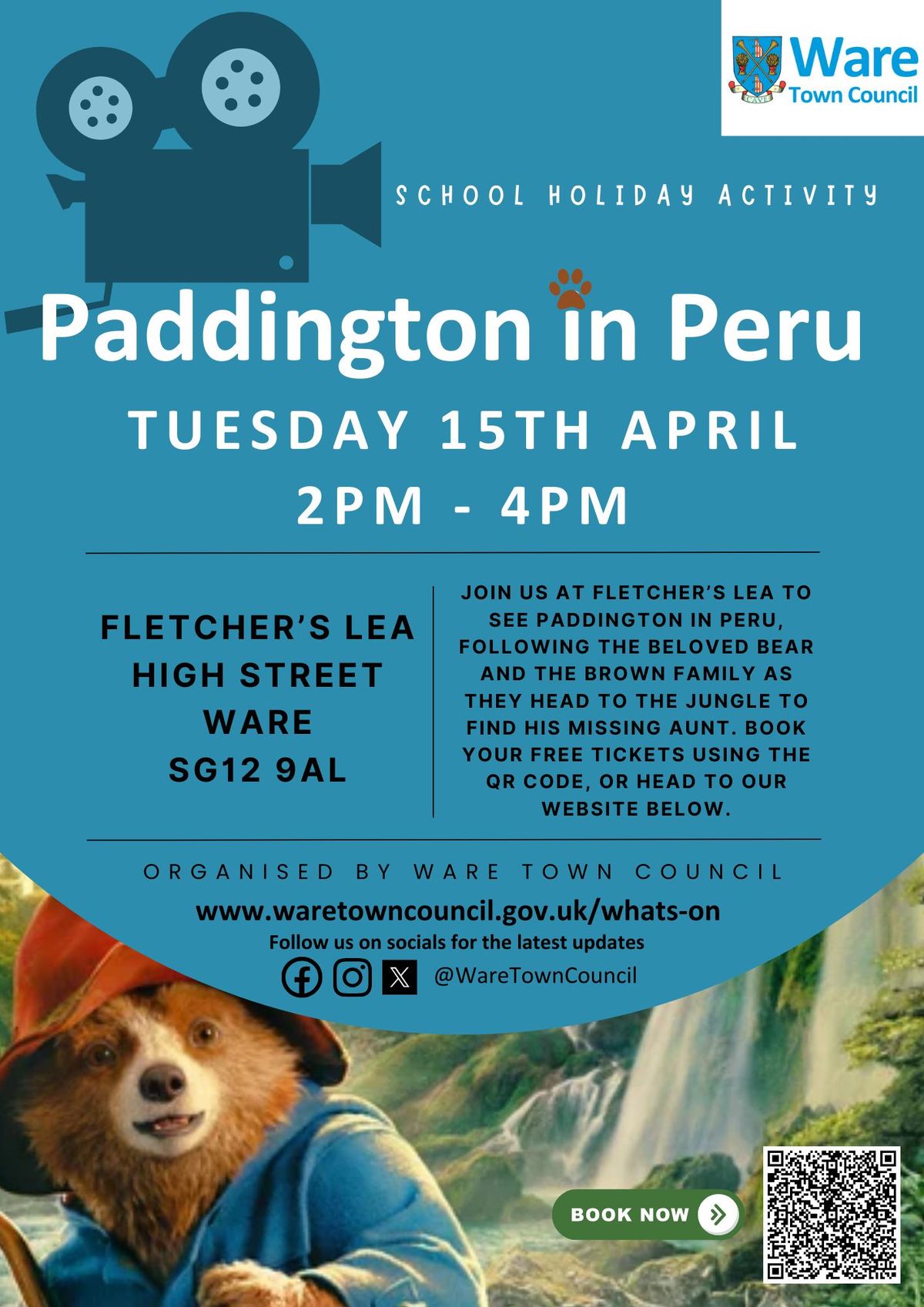 School Holiday Activity - Paddington In Peru Film Screening 