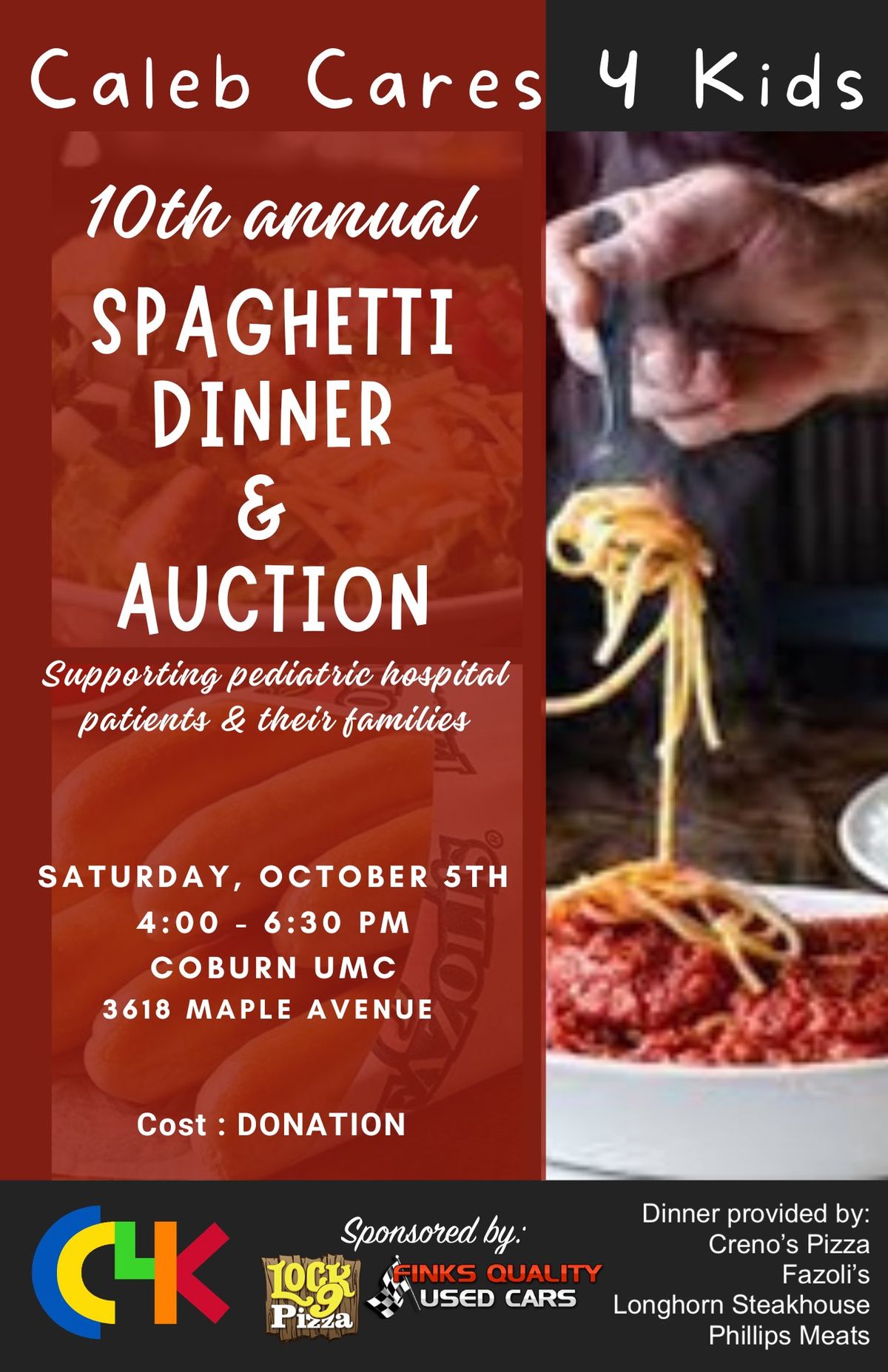 CC4K Spaghetti Dinner & Auction Fundraiser