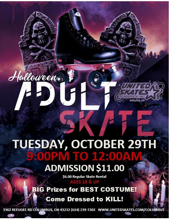 ADULT SCARY SKATE!\ud83d\udc7d\ud83d\udc7b\ud83c\udf83\ud83d\udc7a