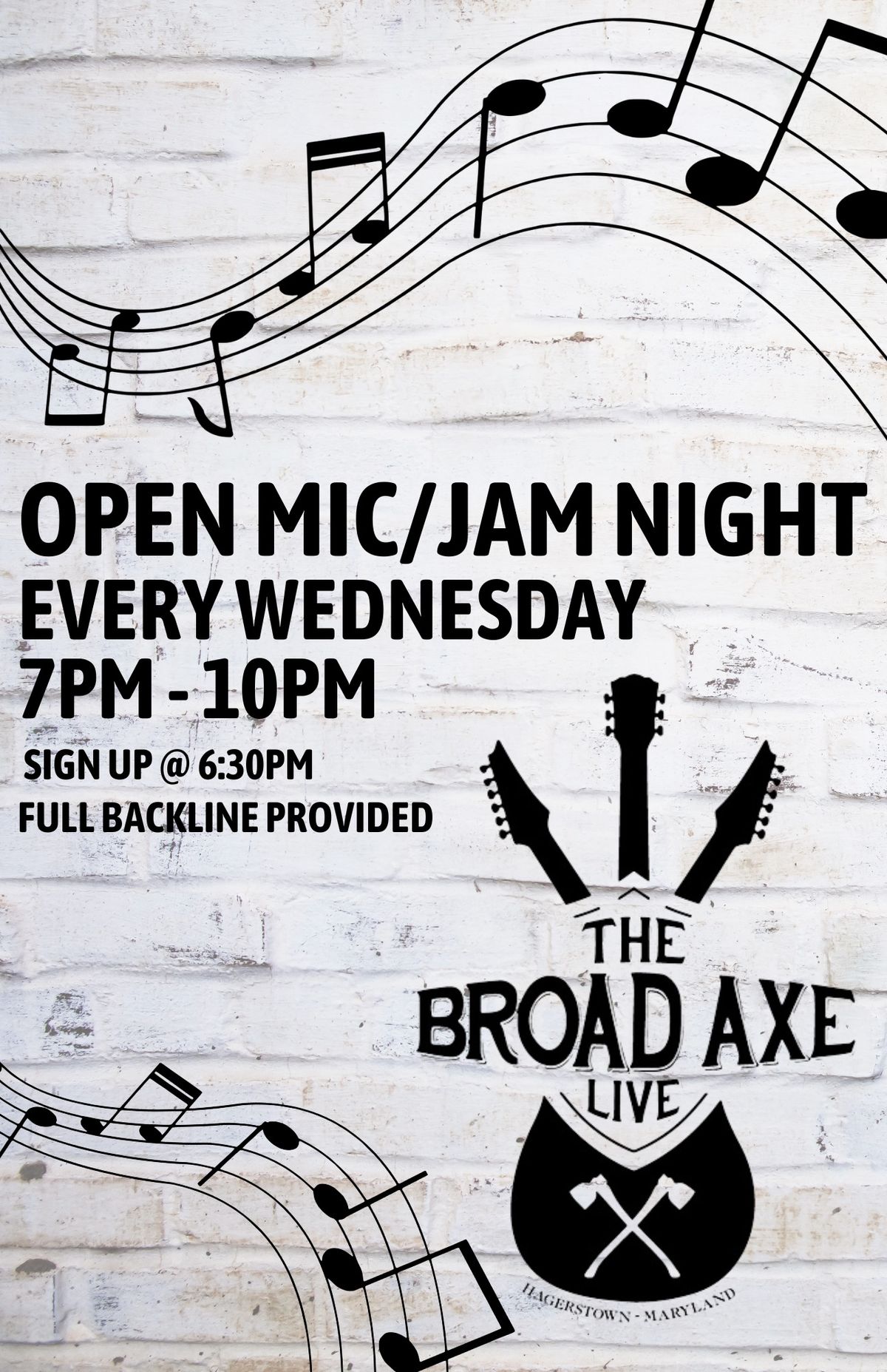 Open Mic\/Jam Night @ The Broad Axe